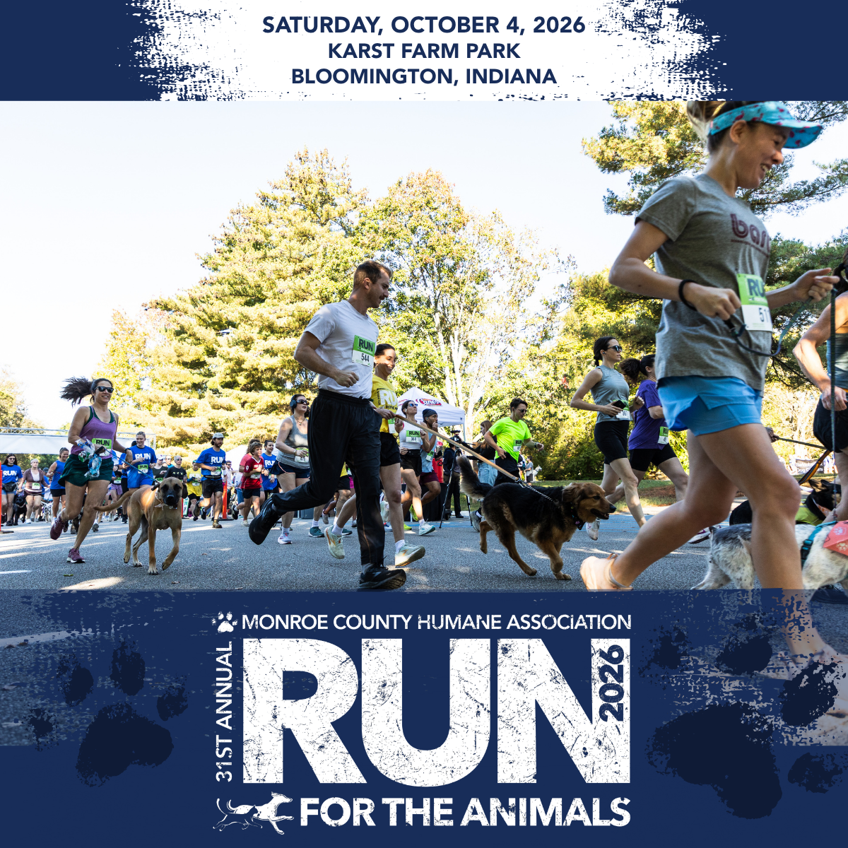 Run for the Animals 5K Logo 2026